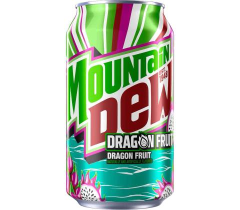 detail Mountain Dew USA 355ml Dragon Fruit