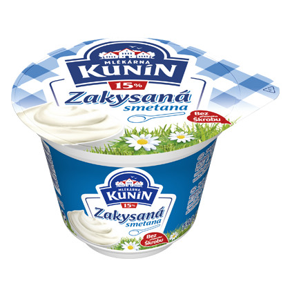 detail Kunín Zakysaná smetana Krémovitá 15% 190g