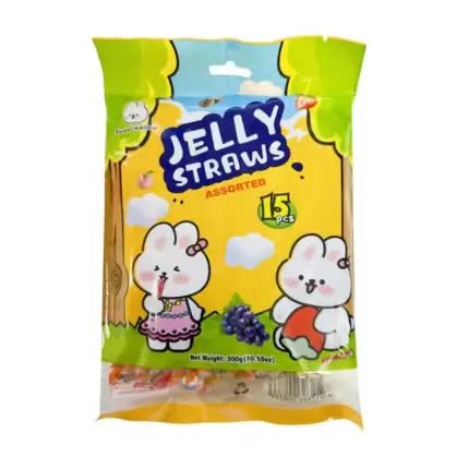 chi tiết Jelly Straws 300g Assorted yellow