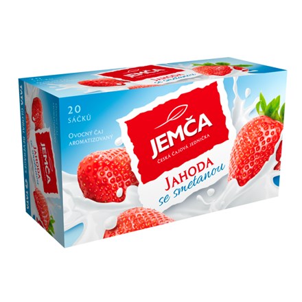 chi tiết JEMČA čaj 40g jahoda + smetana