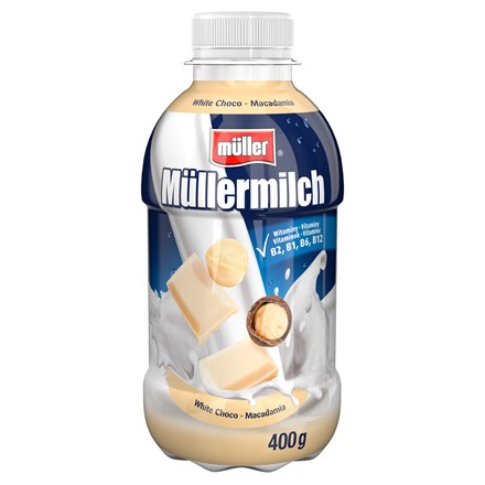 detail MULLER Bíllé čokolady 400g