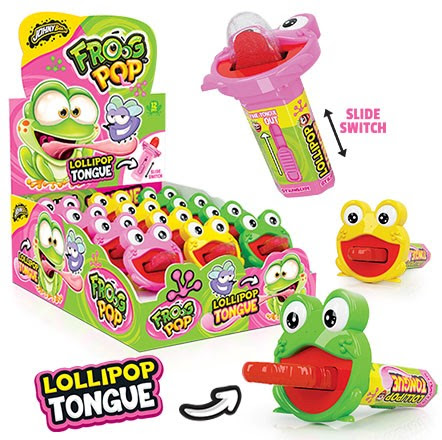 detail JB FROG POP – lízátko žába 10g x 12