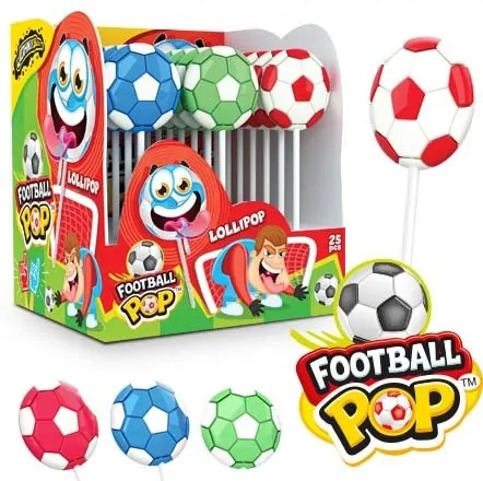 chi tiết JB Football Pop lizátko 25g x 25