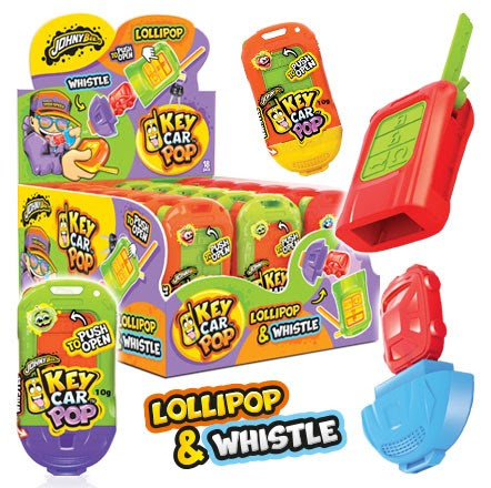 detail JB Key Car Pop - lizátko+píst´alka 10g x 18