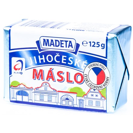 detail Madeta Jihočeské Máslo 82% 125g