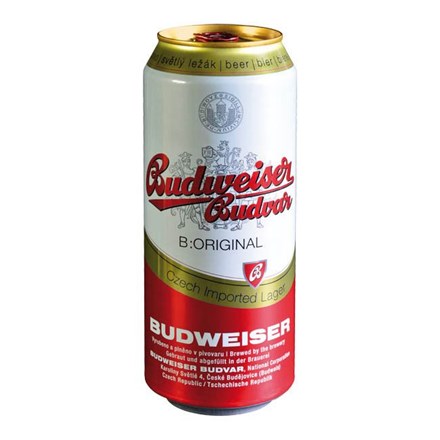 chi tiết Budvar ležák plech 0,5L x 24