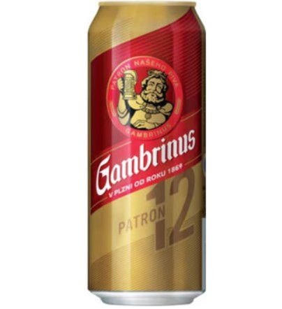 chi tiết Gambrinus 0,5L plech plná 12°