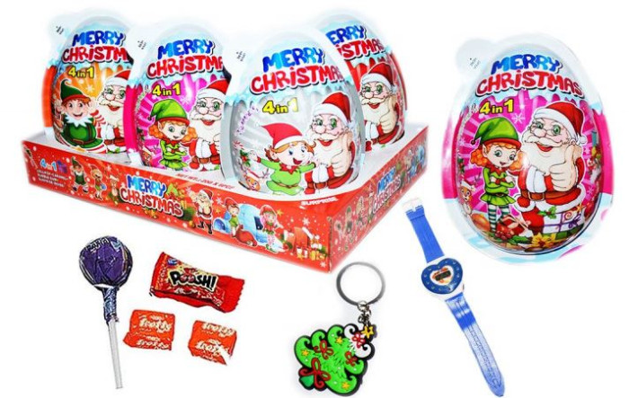 chi tiết Vajíčko - MERRY CHRISTMAS PLASTIC 20G X 6