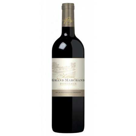 detail Bordeaux Chateau Grand marchand 750ml