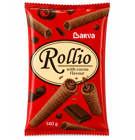 detail Rollio trubičky 140g Cocoa - 11ks/kart