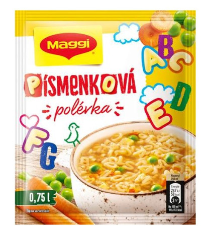 chi tiết Maggi Polévka 51g písmenková