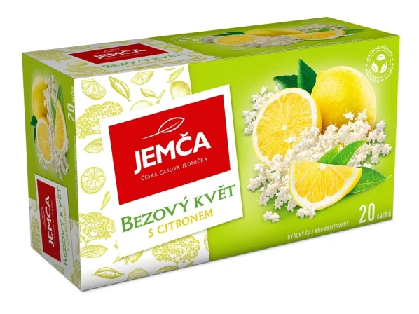 detail JEMČA čaj 40g bezový květ+citron