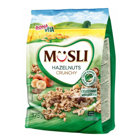detail Bona vita musli s lískovými oříšky 375g
