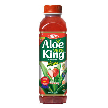 detail OKF Aloe vera 500ml - Jahoda