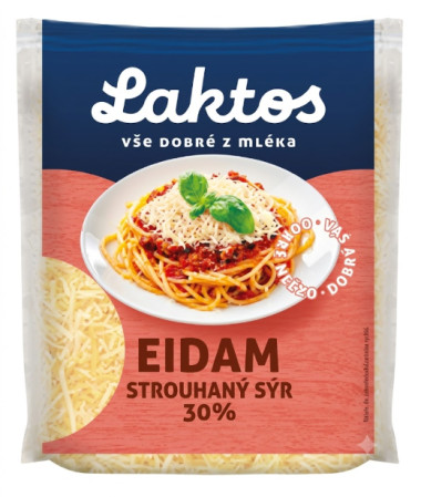 detail Laktos Eidam strouhaný sýr 30% 150g