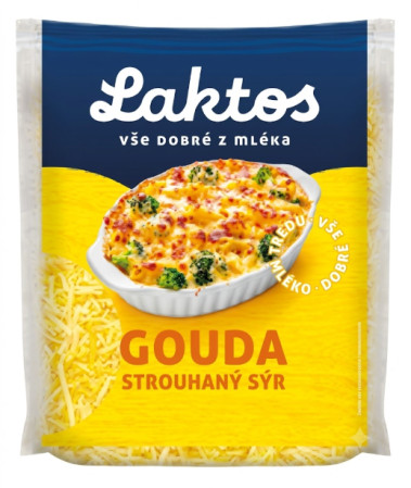 detail Laktos Gouda strouhaný sýr 48% 150g