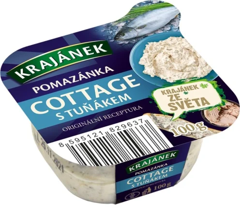 detail Krajánek pomazánka cottage s tuńákem 100g