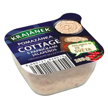 chi tiết Krajánek pomazánka cottage s papričkami jalapeńos100g