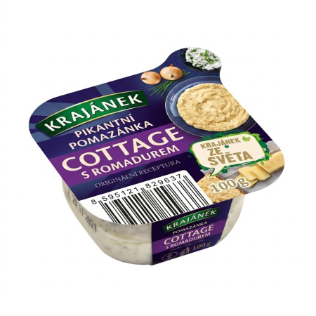 detail Krajánek pomazánka cottage s romadurem 100g
