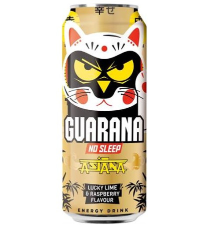 detail Guarana plech 0,5L Lime+Raspberry