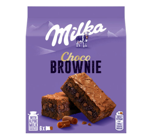 chi tiết Milka Choco Brownie 150g - 13ks/kart