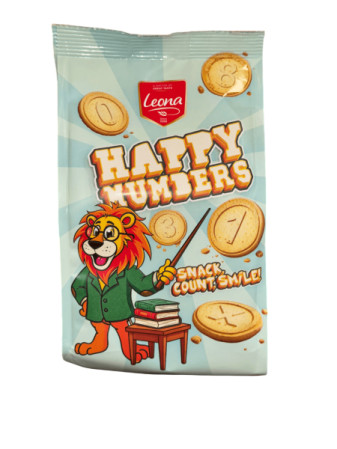 chi tiết Leona HAPPY NUMBERS čajové sušenky 200g