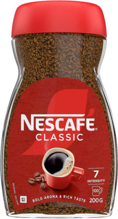 chi tiết Nescafe 200g Classic sklo
