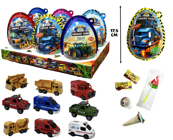 detail Vajíčko XXXL - TRUCK TEAM 20G x 6ks