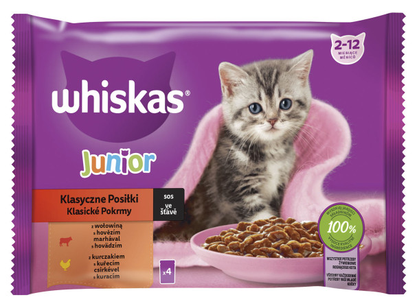 detail Whiskas kapsa 4pack 4x85g Junior