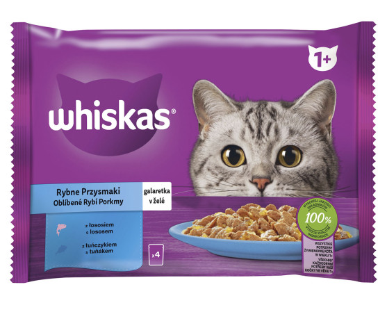 chi tiết Whiskas kapsa 4pack 4x85g Rybí
