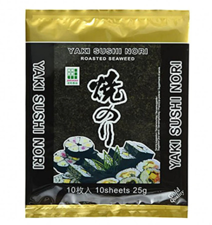 detail Yaki Sushi Nori gold Mořská řasa 28g