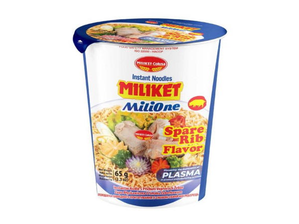 chi tiết MILIKET Inst. nudle kelímek 65g Spare rib