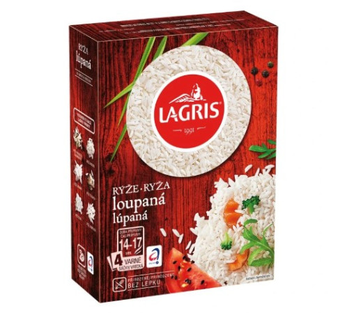 chi tiết Lagris Rýže loupaná varné sáčky 400g