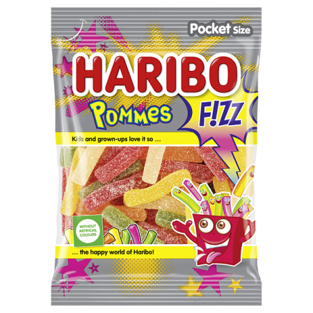 detail Haribo 80g Saure Pommes