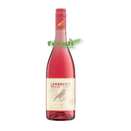 chi tiết Lambrusco uccelino del emilia 0,75L Rosato