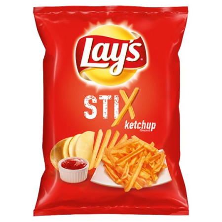 detail Lays 60g kečup stix (14)