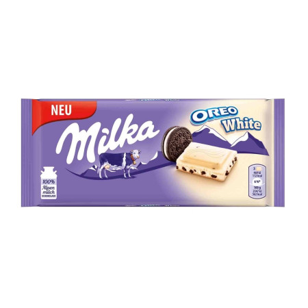 chi tiết Milka 100g oreo white