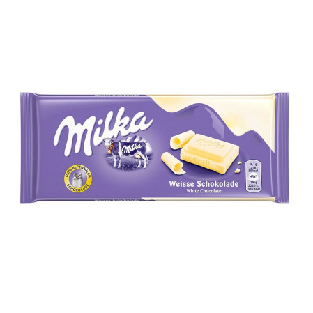 chi tiết Milka 100g White Choco
