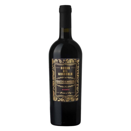 detail Borgo del mandorlo nero davola riserva 750ml