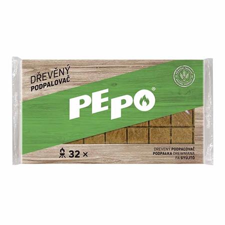 detail PE-PO drevený podpalovač 32ks