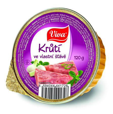 chi tiết VIVA Krůtí maso ve vlastní šťávě 120g