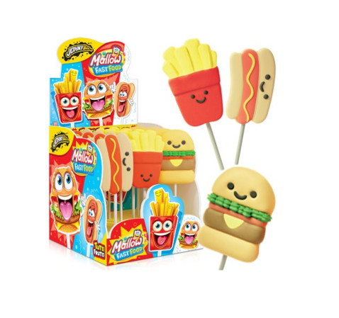 detail JB MALLOW FAST FOOD – lízátka 35g X 18