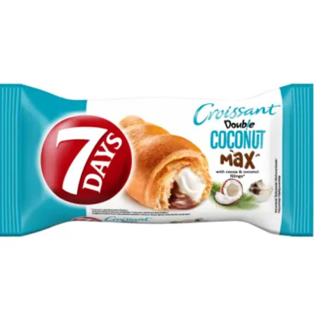detail 7Days Croissant 80g kakao + kokos