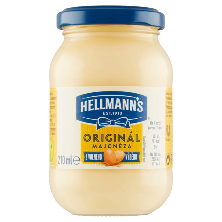 detail Hellmanns Majoneza 210ml