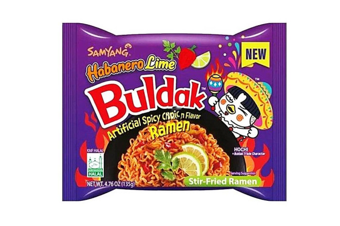 chi tiết Samyang Buldak Habanero Lime 160gx5