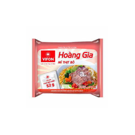 chi tiết Vifon Hoang Gia mi bo 120g x18