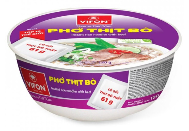 chi tiết Vifon pho bo bát 70gx12