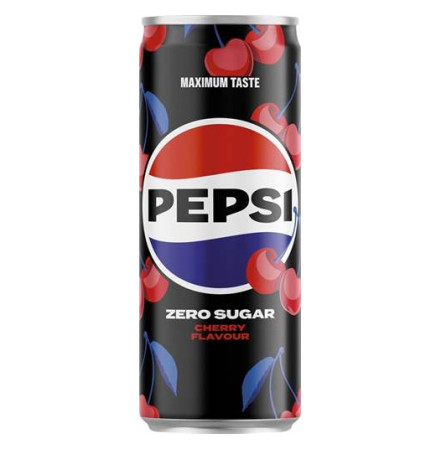 chi tiết Pepsi 330ml plech CZ - Cherry Zero