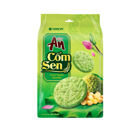 detail Banh gao AN com sen 168g