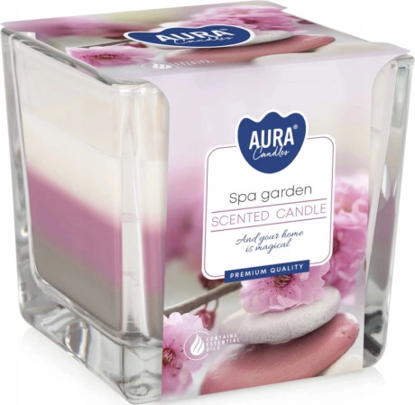detail AURA 170g Svíčka Spa garden